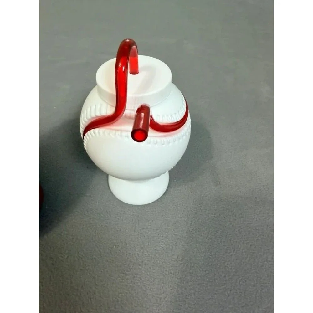 Krazy Straws Football & Baseball Plastic Cups